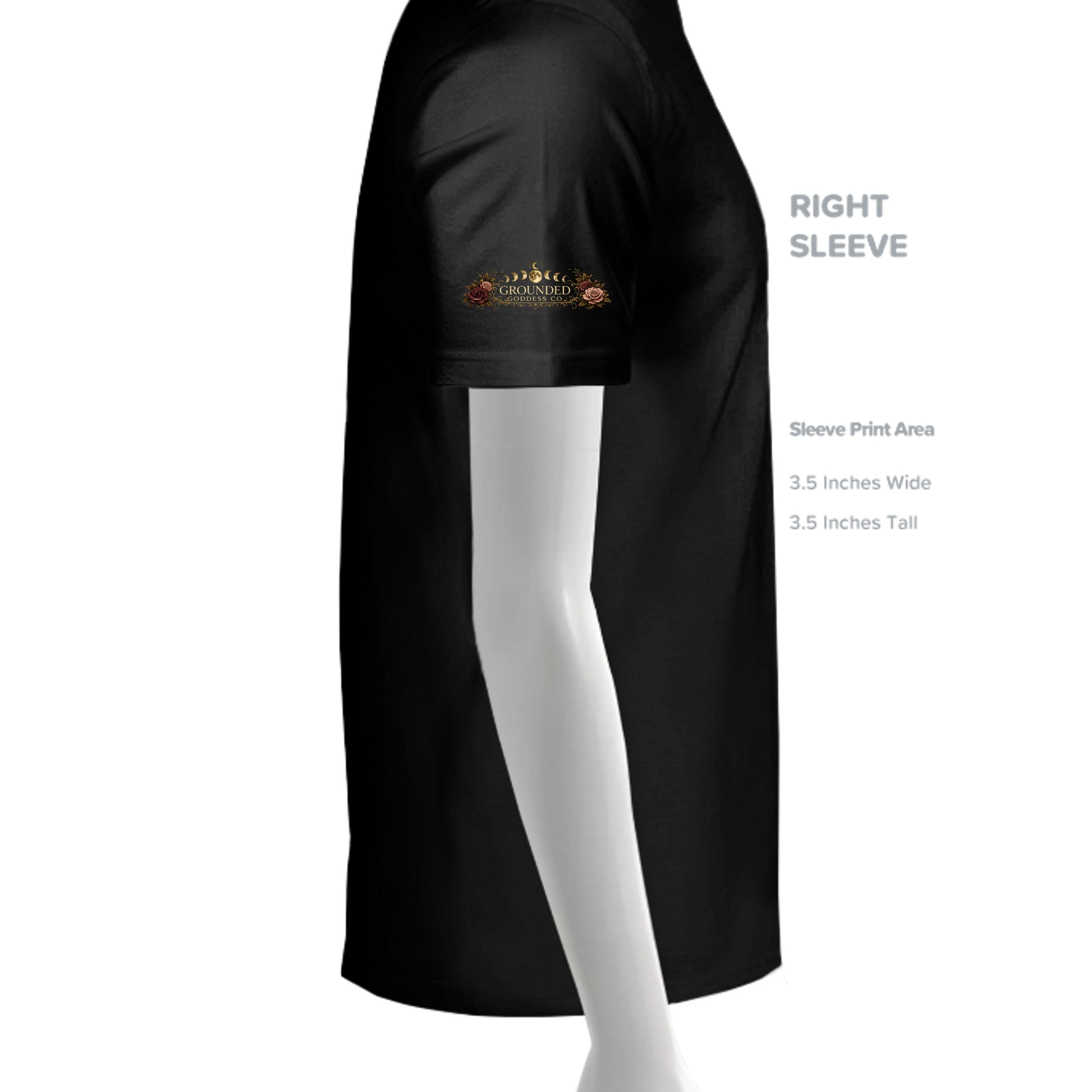SLD BLK TRIBLEND - 3413C - SLEEVE_RIGHT